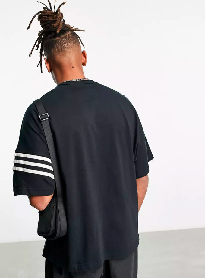 Adidas Originals Mens Twill Short Sleeve Shirt, Black