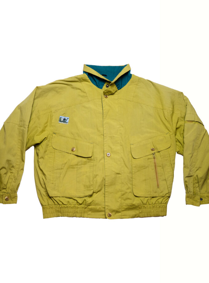 90’s Casualwear Air Force Bomber Jacket – Yellow Teal