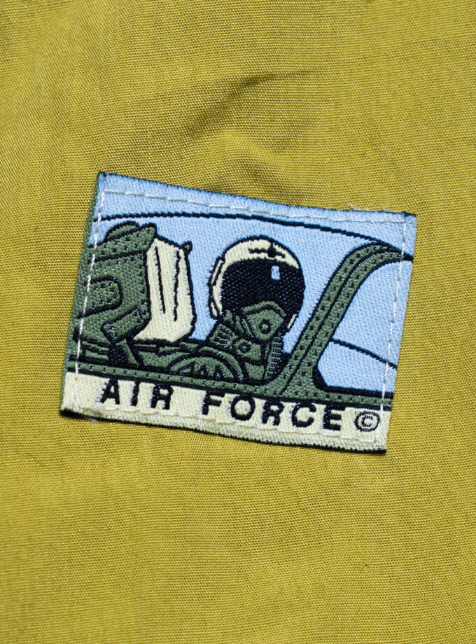90’s Casualwear Air Force Bomber Jacket – Yellow Teal