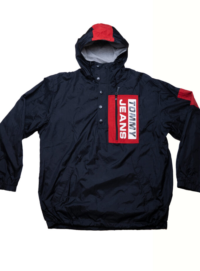 Tommy Jeans 90’s Anorak Windbreaker – Navy Red