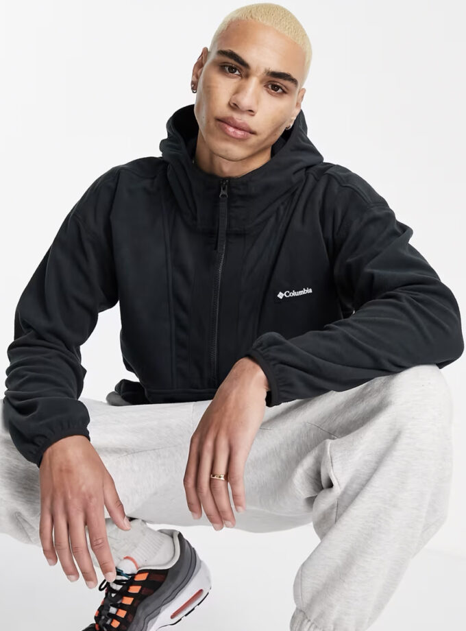 Columbia Backbowl Lite 1_2 zip fleece in black