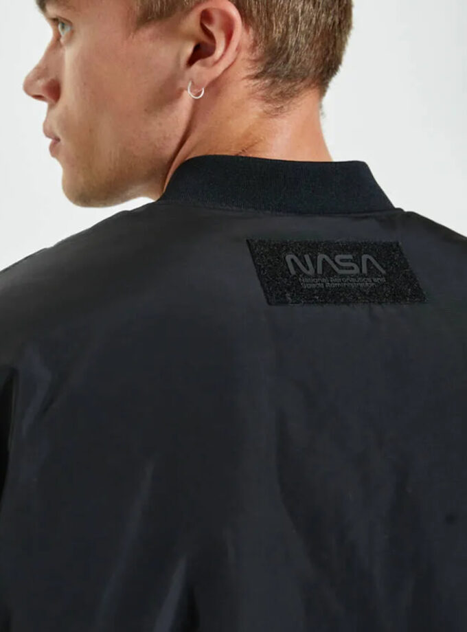Original Pull&bear x Nasa Bomber Jacket in Black