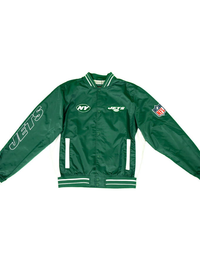 Pull & Bear - NFL New York Jets bomber jacket - Green