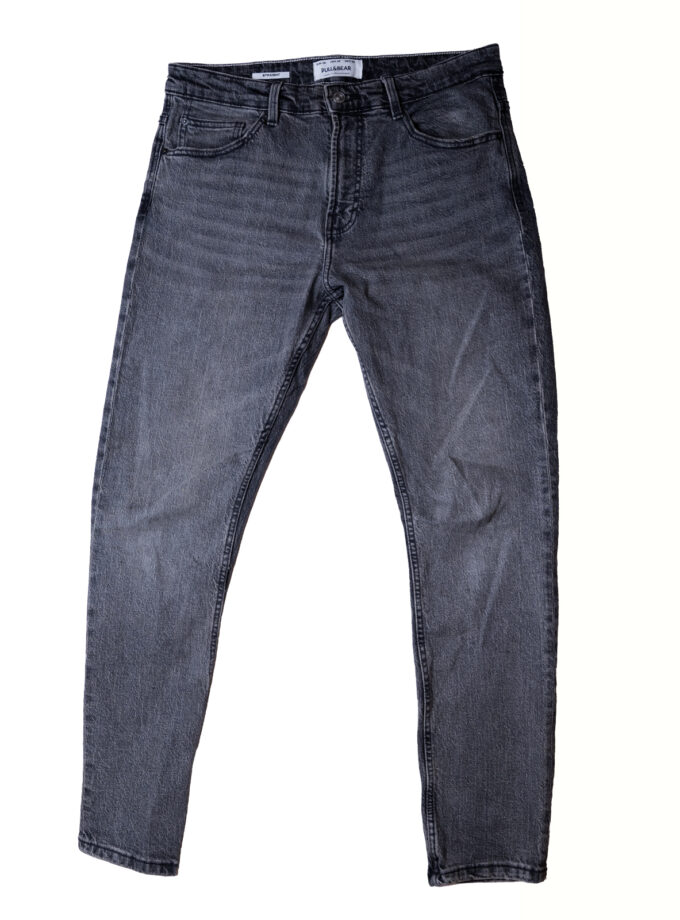 Pull&Bear - Jean droit - Gris