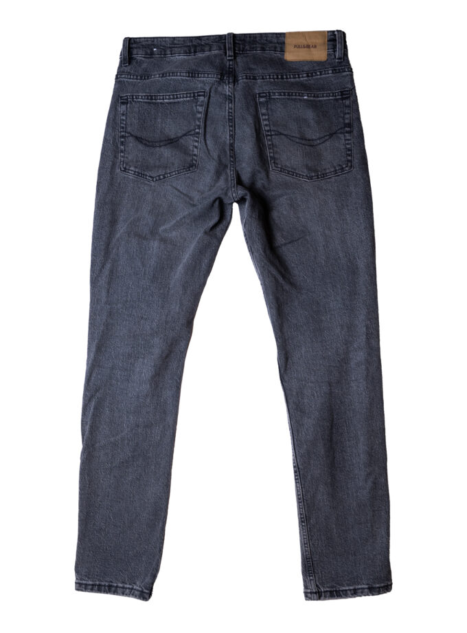 Pull&Bear - Jean droit - Gris