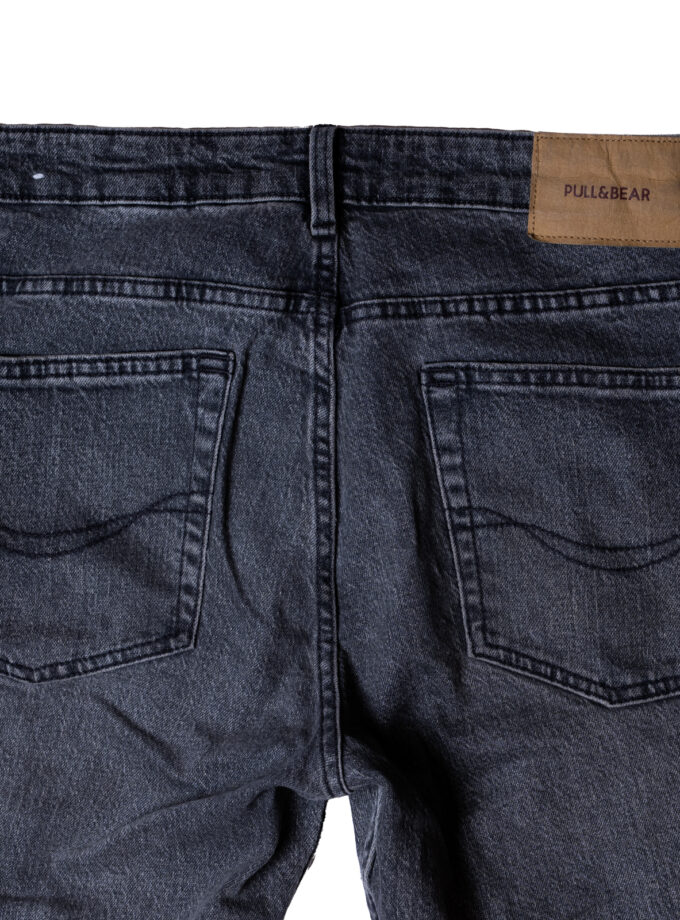 Pull&Bear - Jean droit - Gris