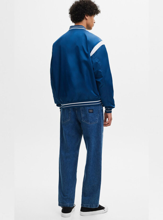 Pull&Bear x NFL Patriots Varsity Jacket – Dark Blue