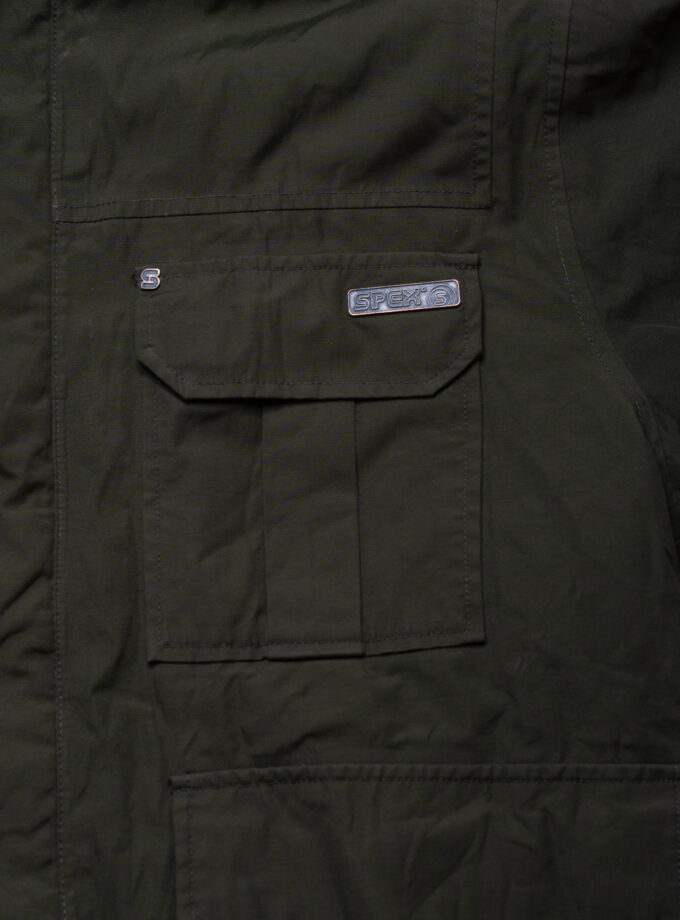 SPEX'S Classic Hooded Utility Jacket – Olive Green