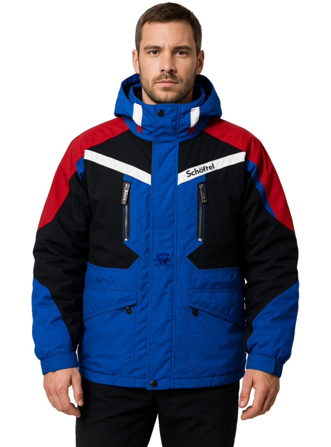 Schoffel Gore Tex Mens Blue Red Rain Snow Jacket - pilme