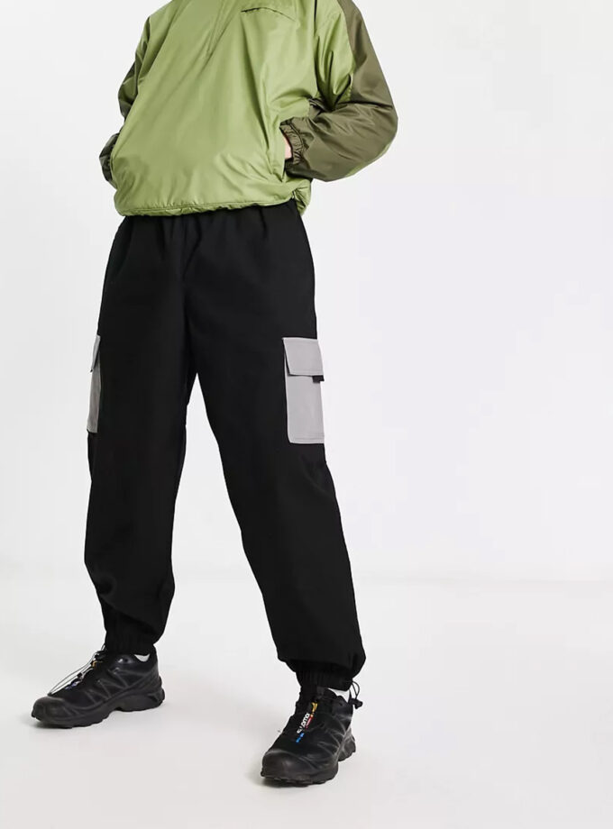 ASOS Relaxed Fit Two-Tone Cargo Pants
