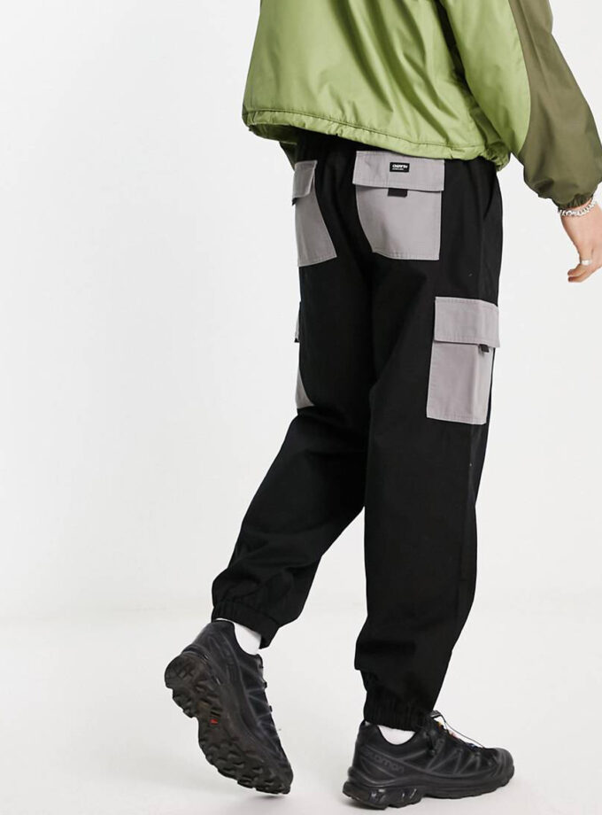 ASOS Relaxed Fit Two-Tone Cargo Pants
