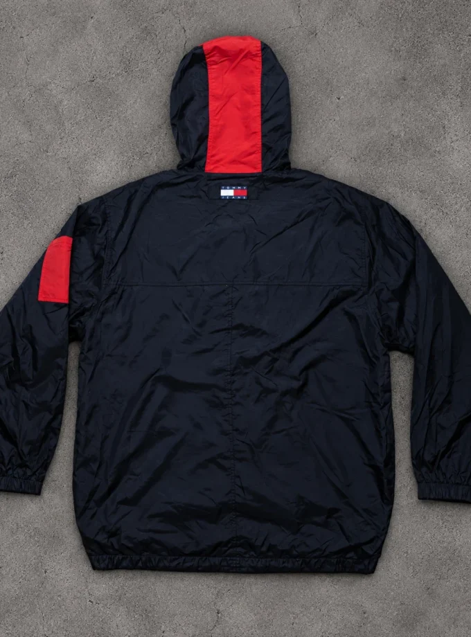 Tommy Jeans – 90s Anorak Windbreaker Navy & Red