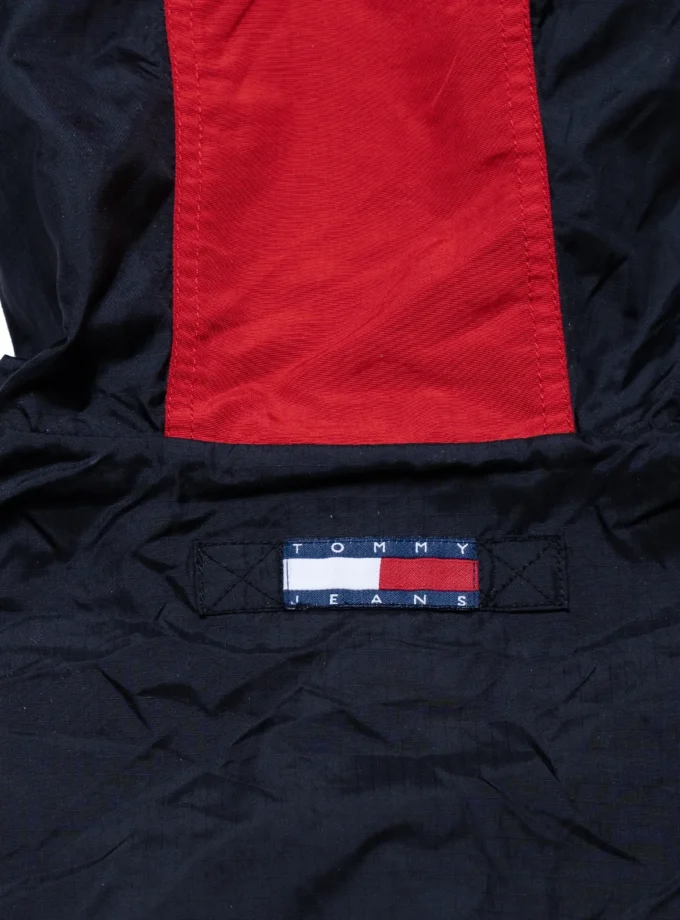 Tommy Jeans – 90s Anorak Windbreaker Navy & Red