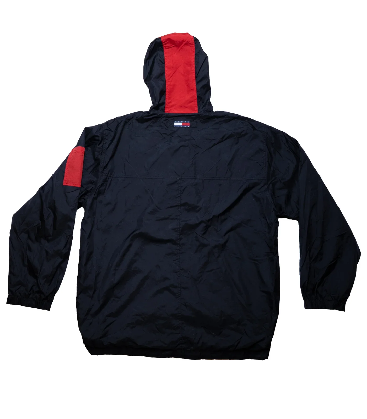 Tommy Jeans – 90s Anorak Windbreaker Navy & Red - Image 7