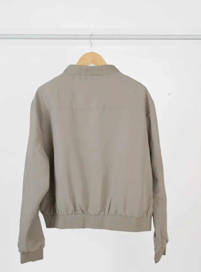 Brave Soul – Beige Lightweight Bomber Jacket
