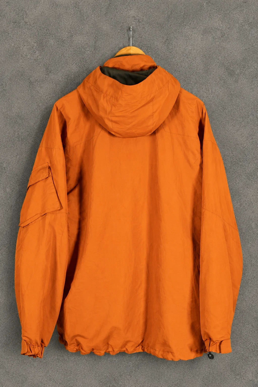 Burn Intense Energy – Orange Hooded Utility Jacket - Image 2