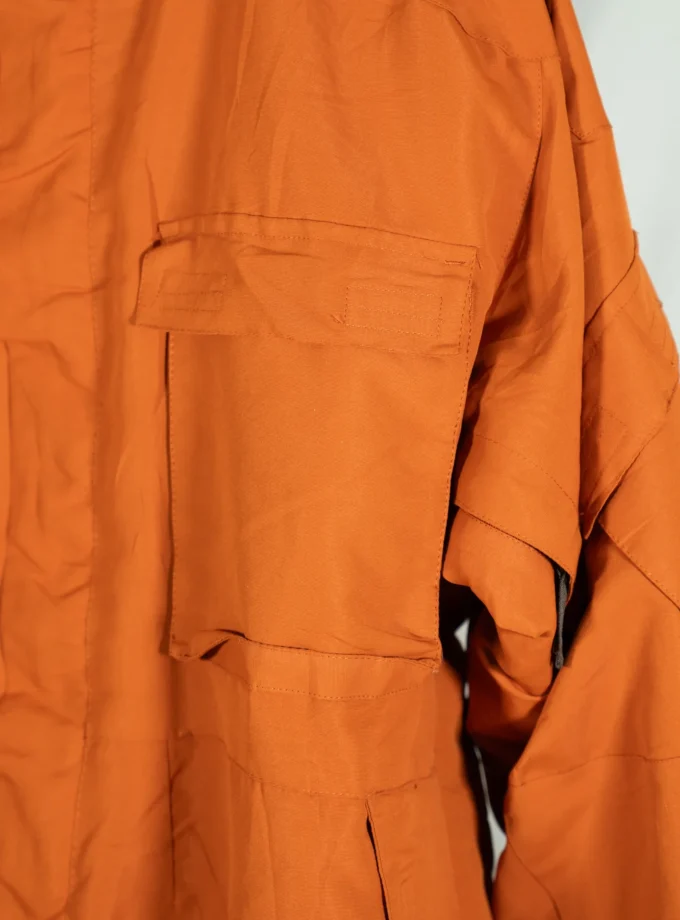 Burn Intense Energy – Orange Hooded Utility Jacket