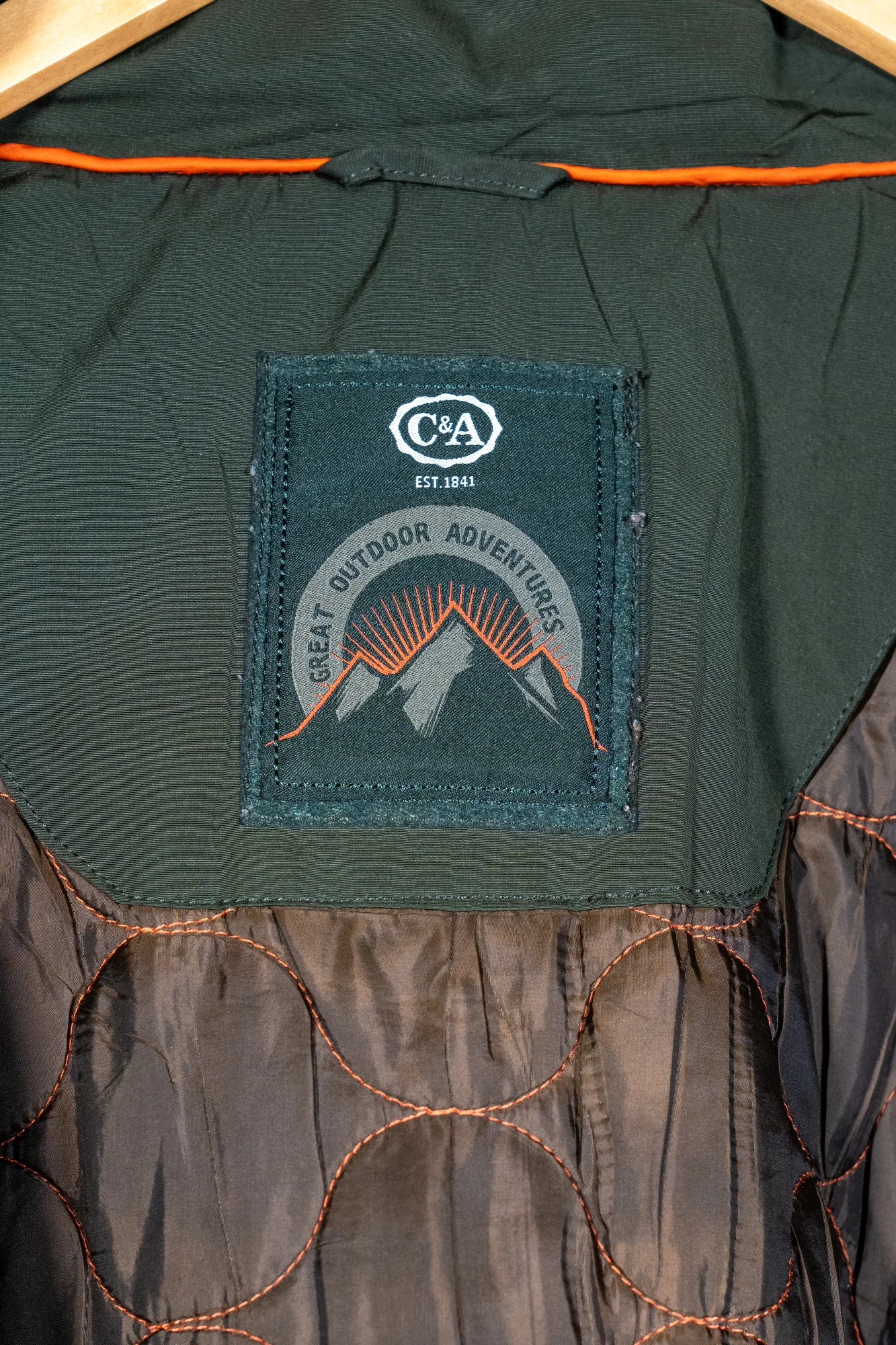 C&A – Outdoor Adventures Olive Green Hooded Jacket - Image 3