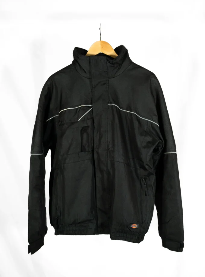 Dickies – Black Utility Work Jacket with Reflective Details