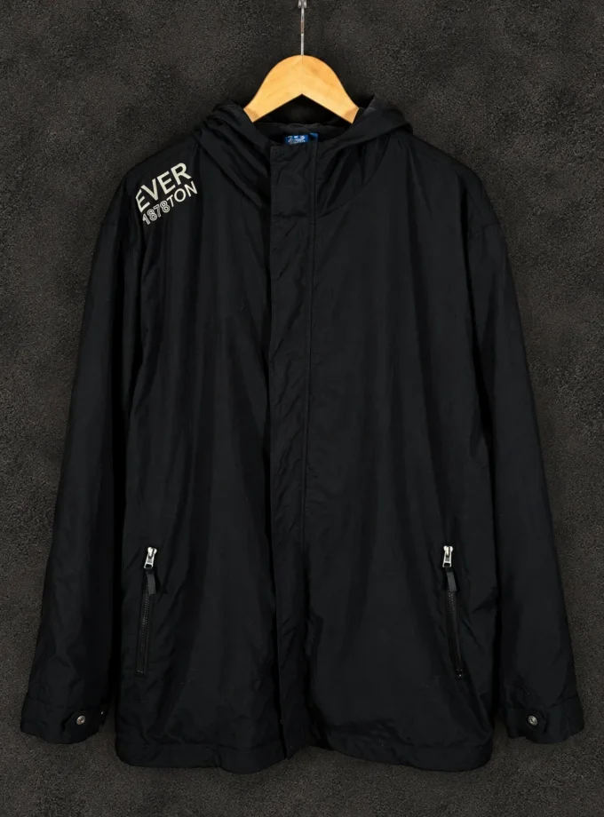 Everton Fashion black hooded jacket with 1878 graphic size XL
