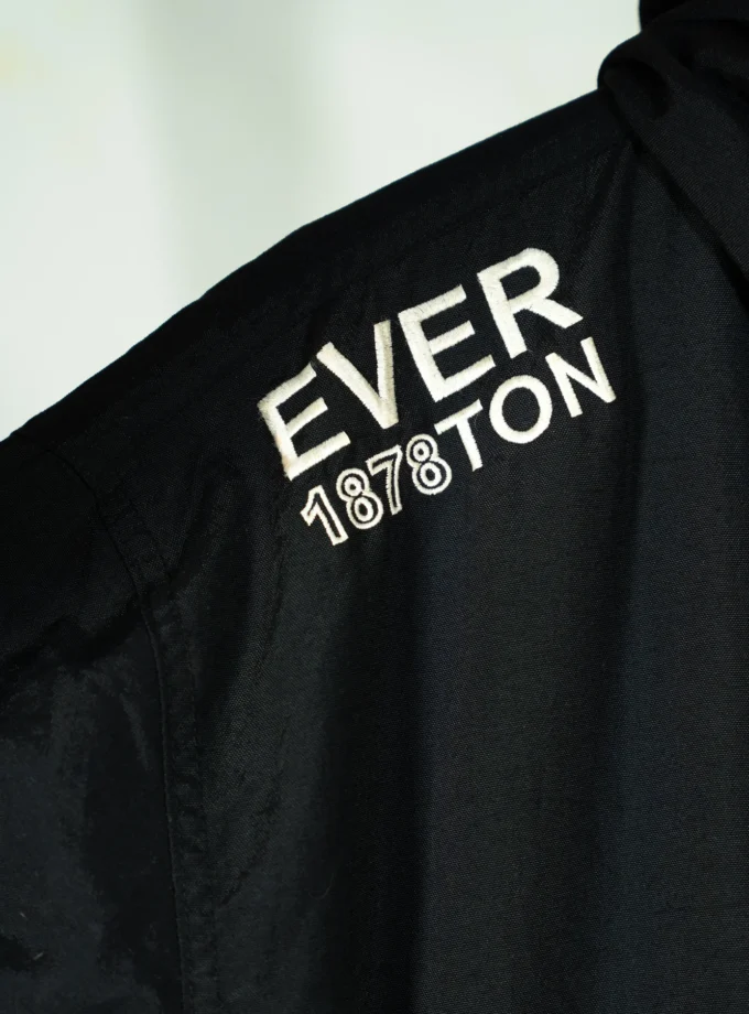 Everton Fashion – Black Hooded Jacket with 1878 Graphic