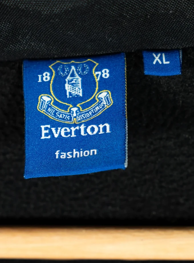 Everton Fashion – Black Hooded Jacket with 1878 Graphic