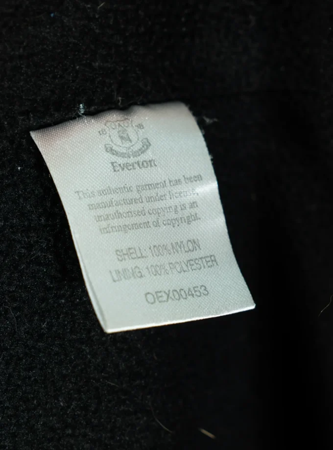 Everton Fashion – Black Hooded Jacket with 1878 Graphic