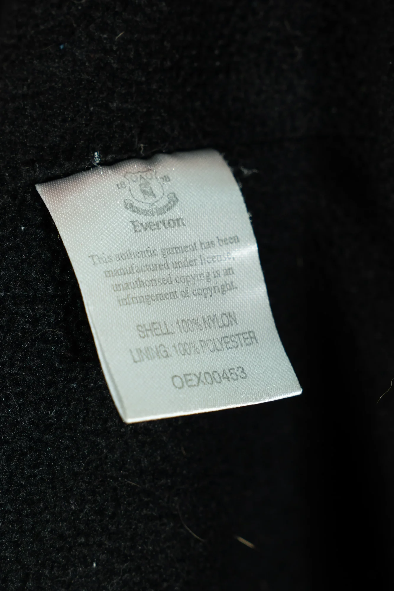 Everton Fashion – Black Hooded Jacket with 1878 Graphic - Image 6