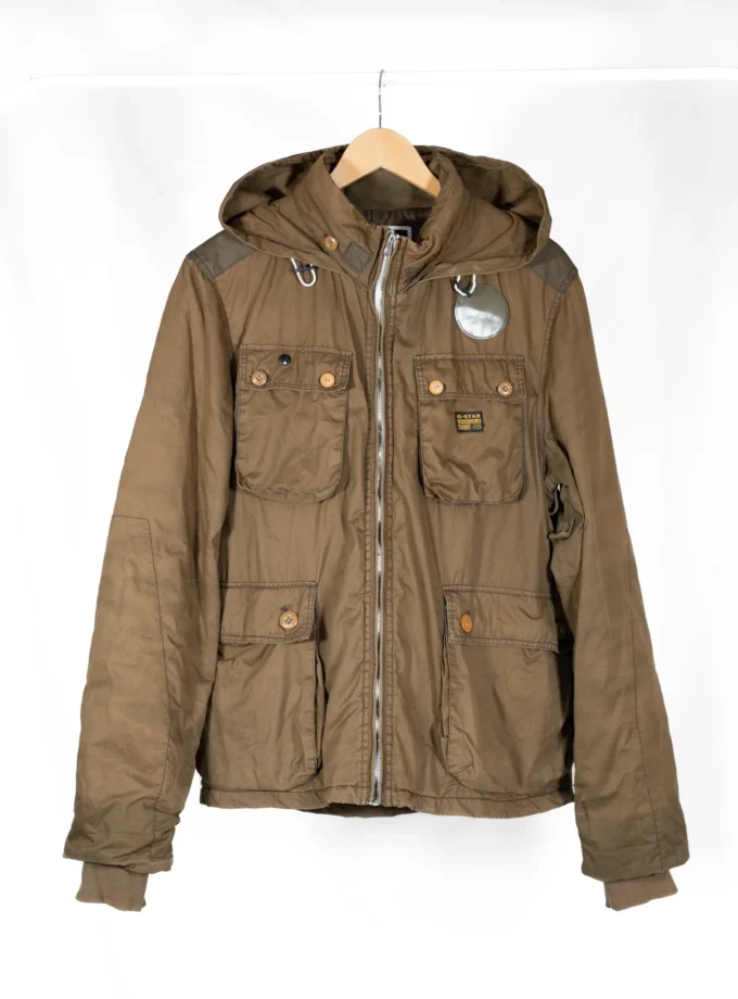 G-Star RAW – Brown Hooded Utility Jacket