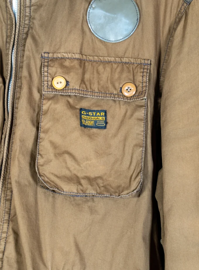 G-Star RAW – Brown Hooded Utility Jacket