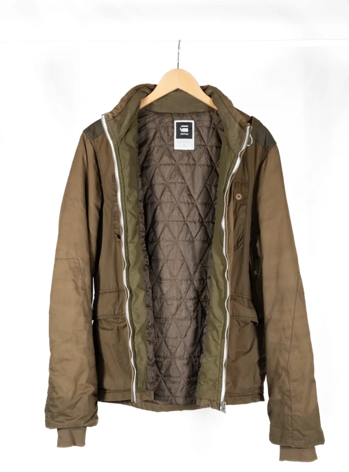 G-Star RAW – Brown Hooded Utility Jacket
