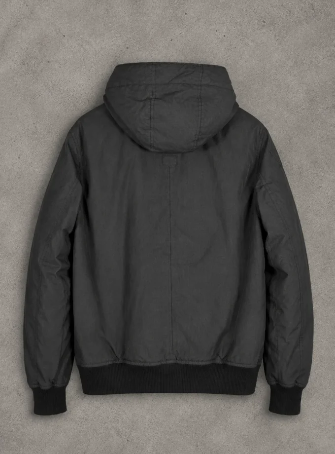 H&M L.O.G.G. – Black Hooded Bomber Jacket