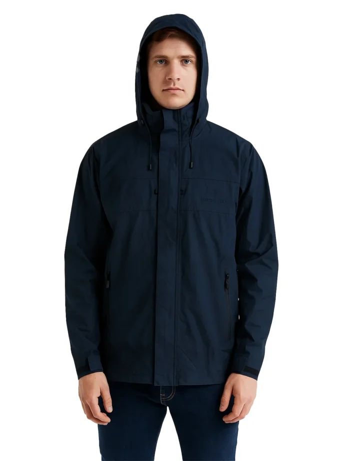Henri Lloyd – Navy Hooded Technical Jacket