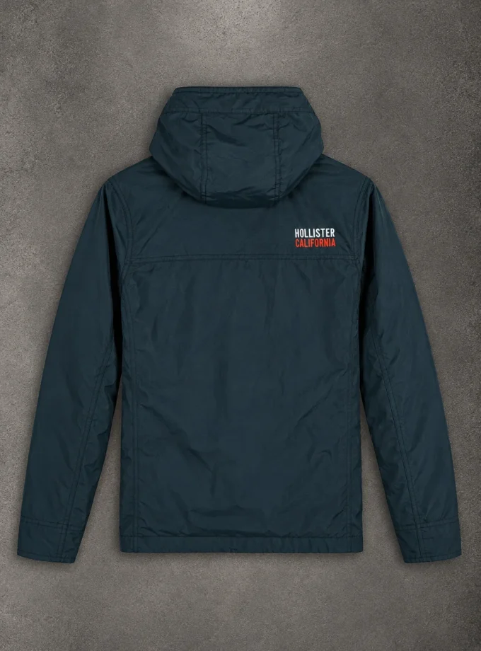 Hollister – Navy Hooded Winter Jacket