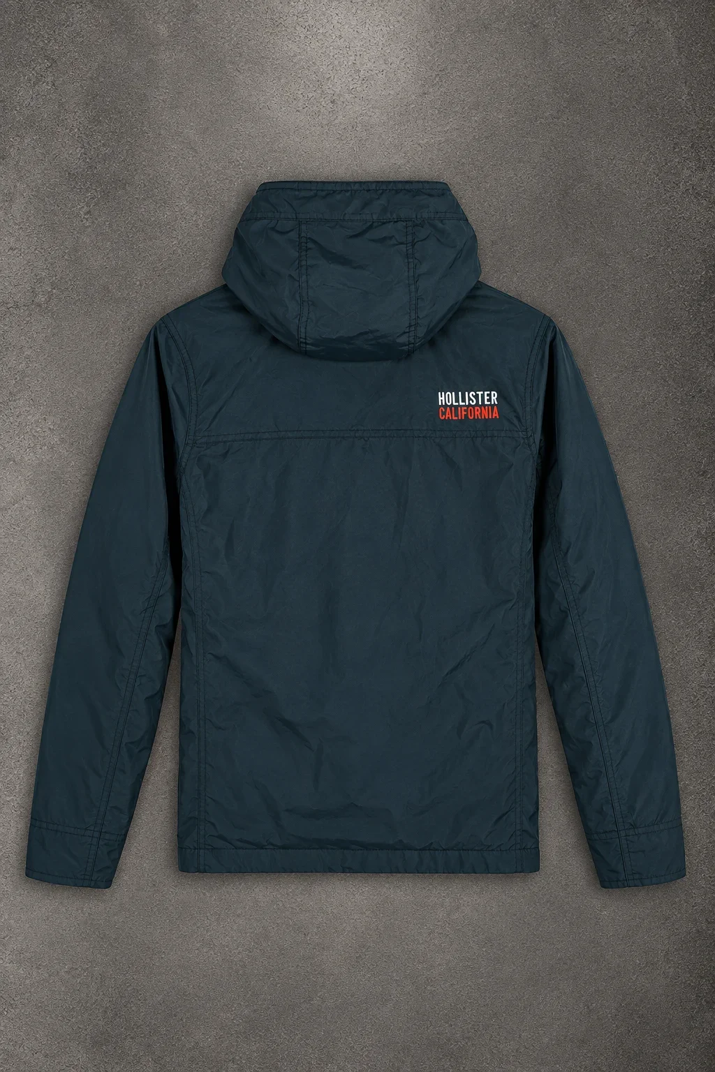 Hollister – Navy Hooded Winter Jacket - Image 2