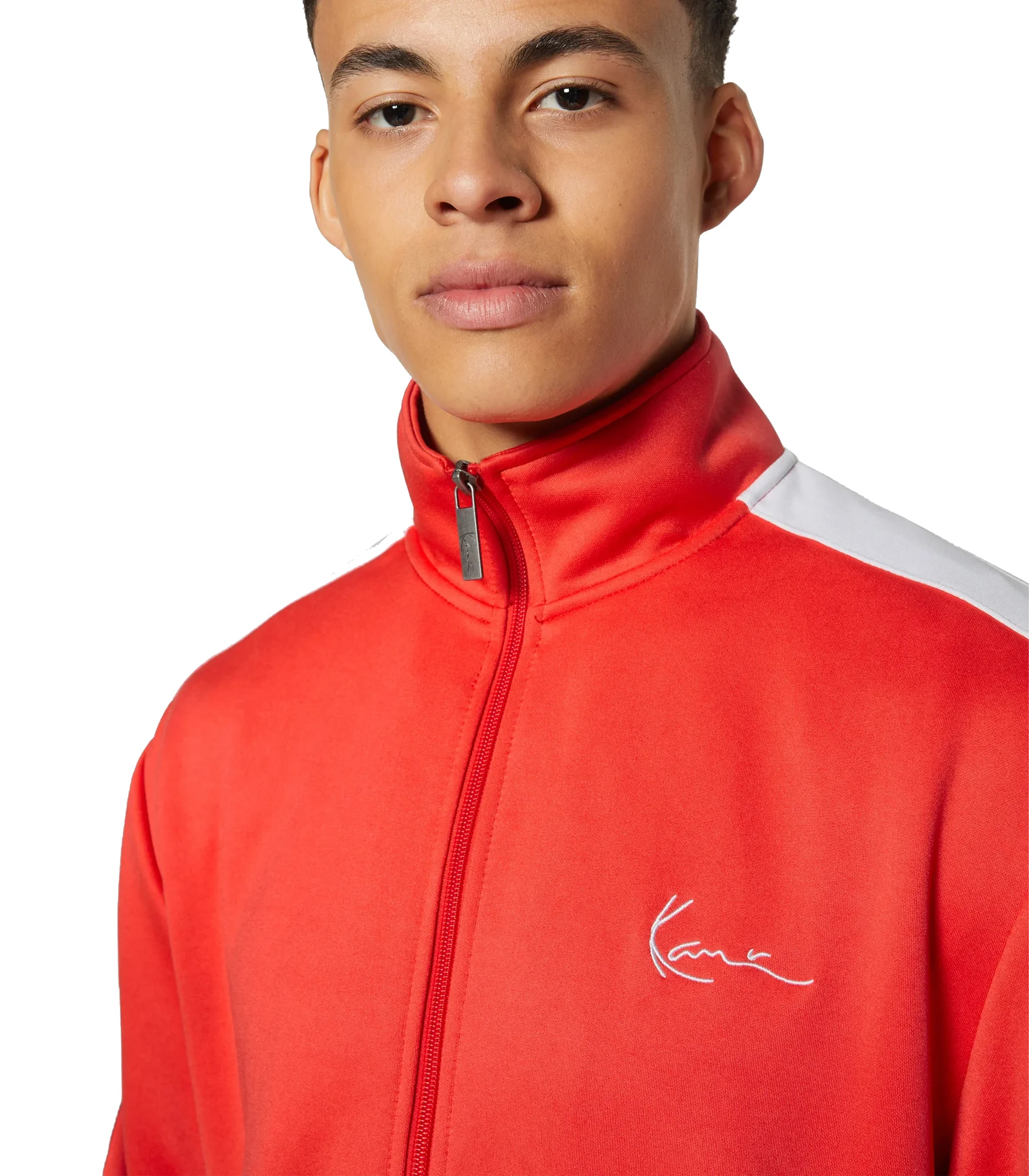 Karl Kani – Chest Signature Track Jacket Red - Image 4