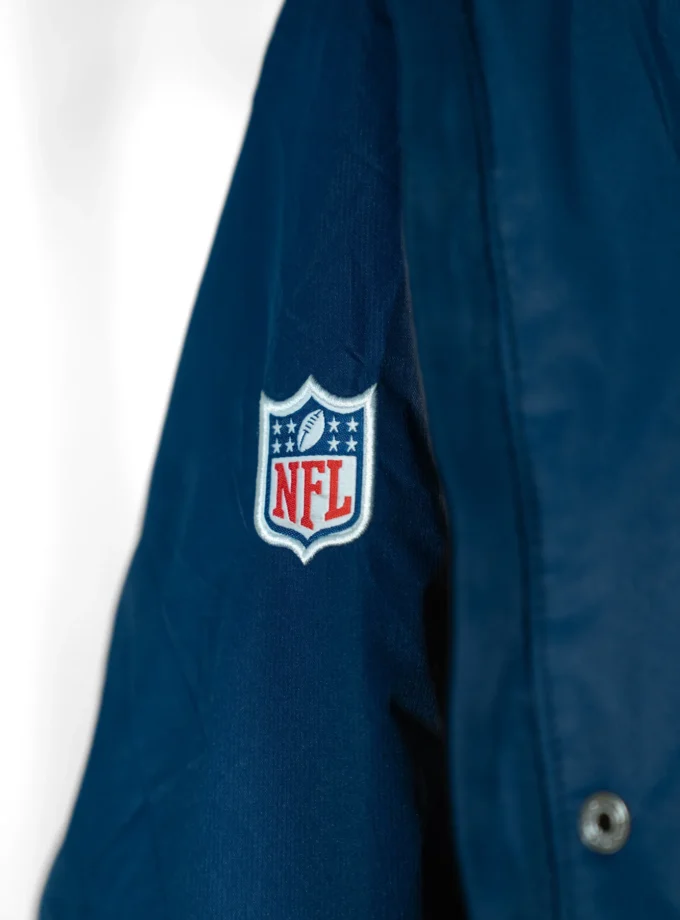 NFL New England Patriots – Long Hooded Winter Jacket Navy Blue XL