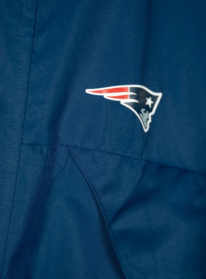 NFL New England Patriots – Long Hooded Winter Jacket Navy Blue XL