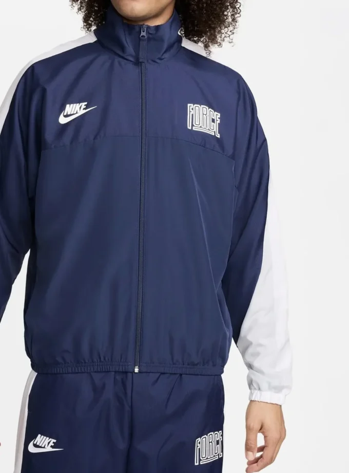 Nike Starting 5 – Woven Basketball Tracksuit Navy & White