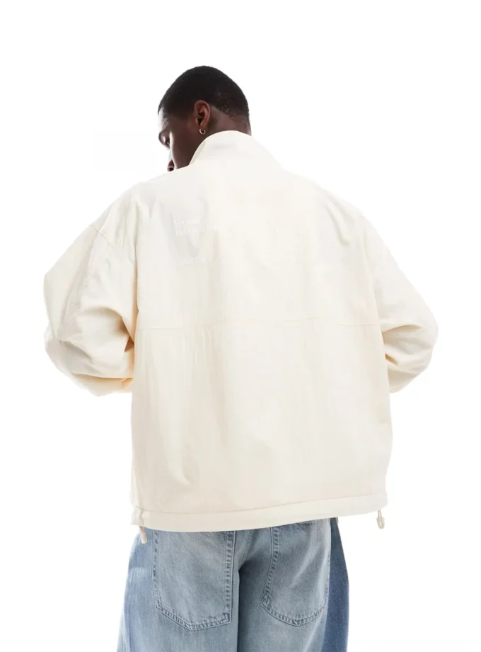 Pull&Bear – Ecru Lightweight Windbreaker Jacket
