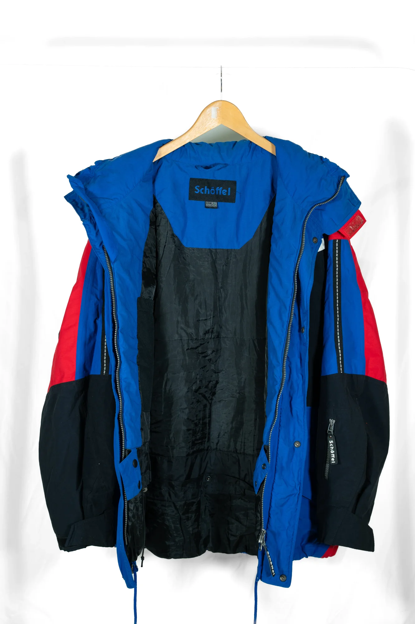 Schöffel – Vintage Snow Power Gore-Tex Ski Jacket Blue Red Black - Image 4