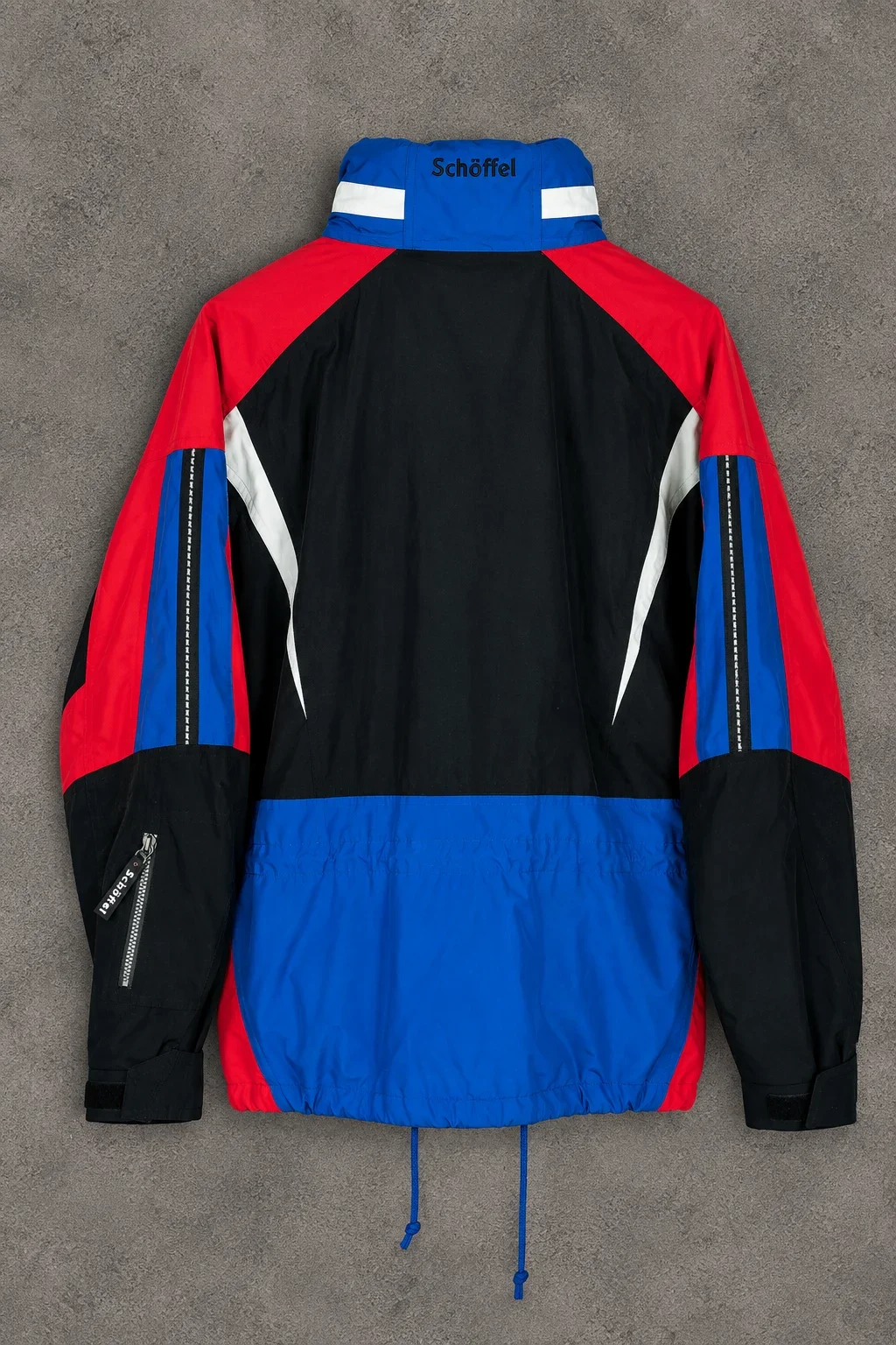 Schöffel – Vintage Snow Power Gore-Tex Ski Jacket Blue Red Black - Image 2
