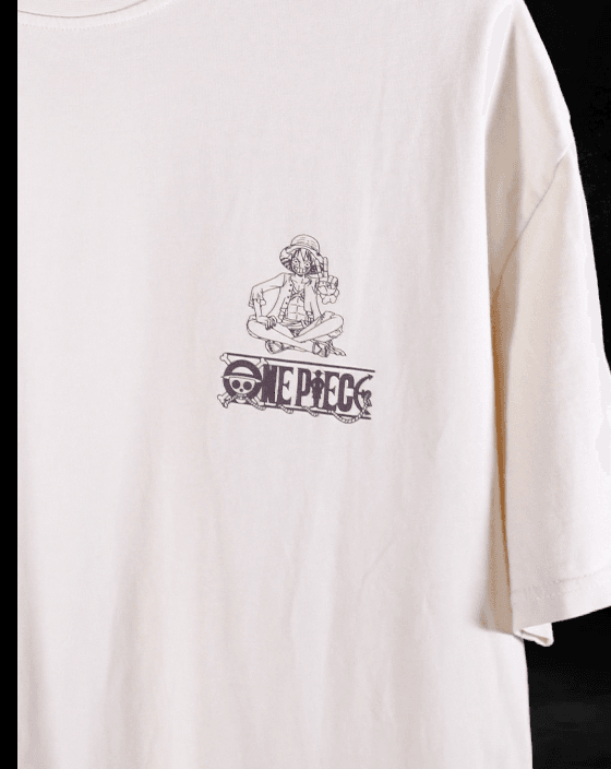 One Piece Luffy Cream Graphic T-Shirt
