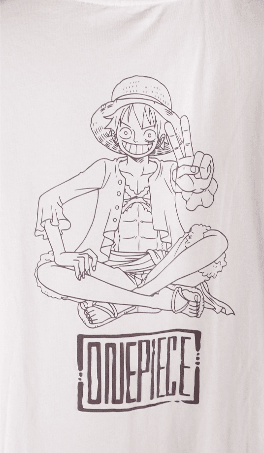 One Piece Luffy Cream Graphic T-Shirt