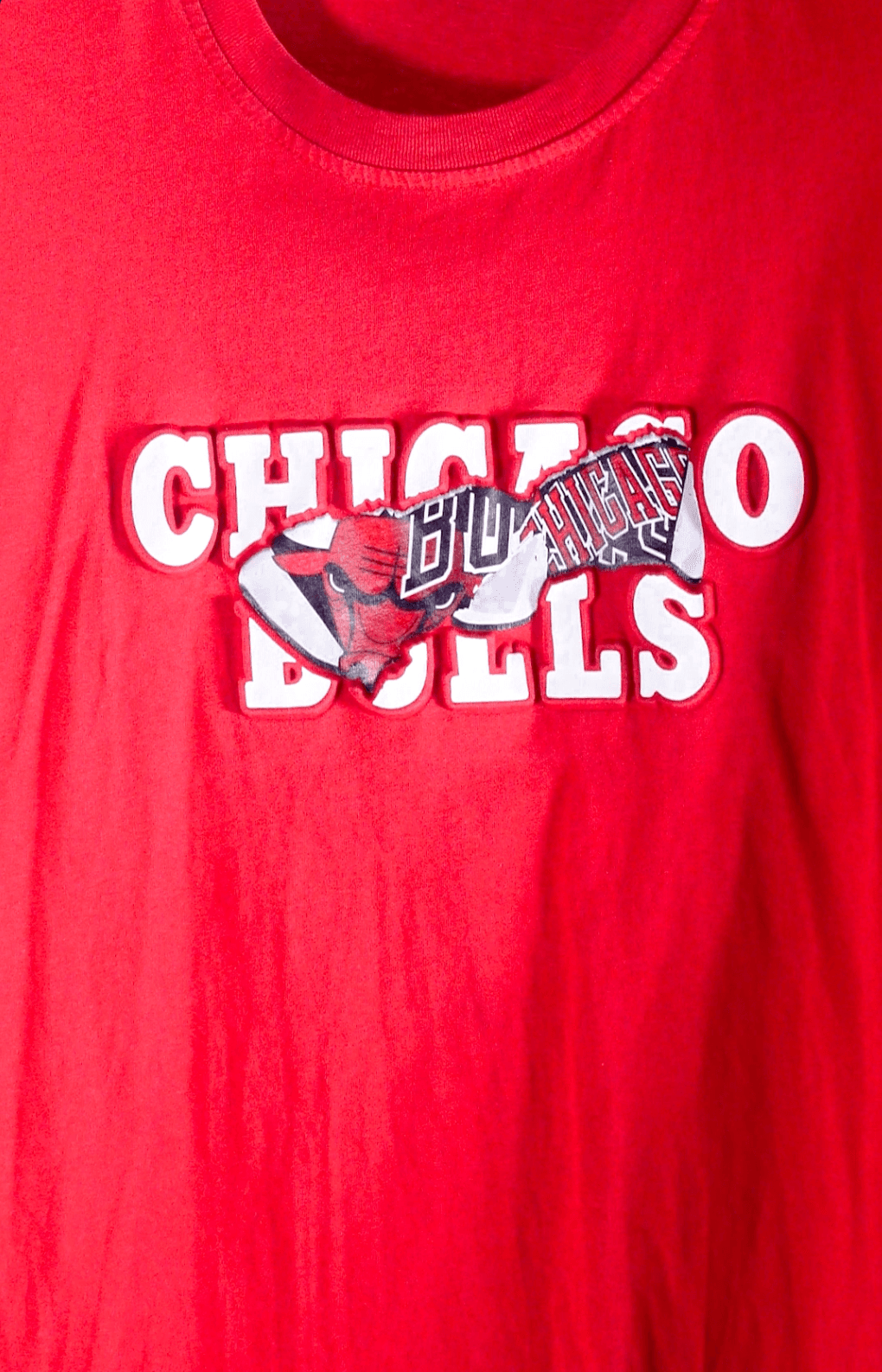 Chicago Bulls Red Graphic T-Shirt - Image 3
