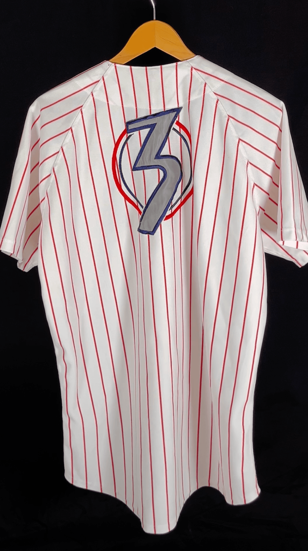Winston Vintage Baseball Jersey – White & Red - Image 4