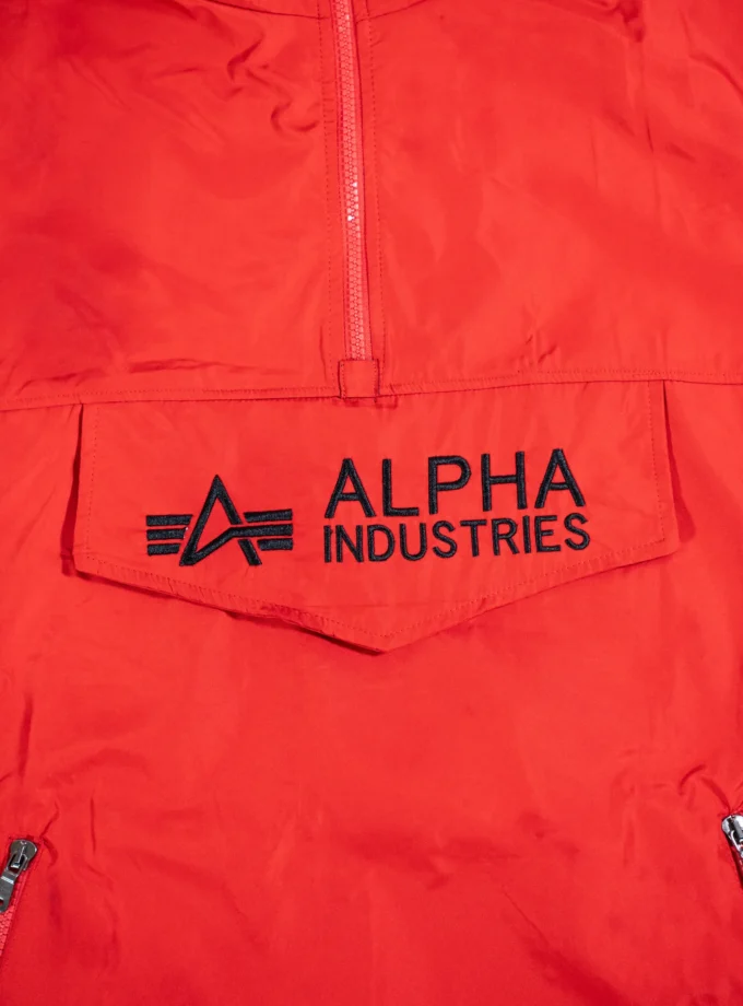 Alpha Industries – Red Hooded Anorak Jacket