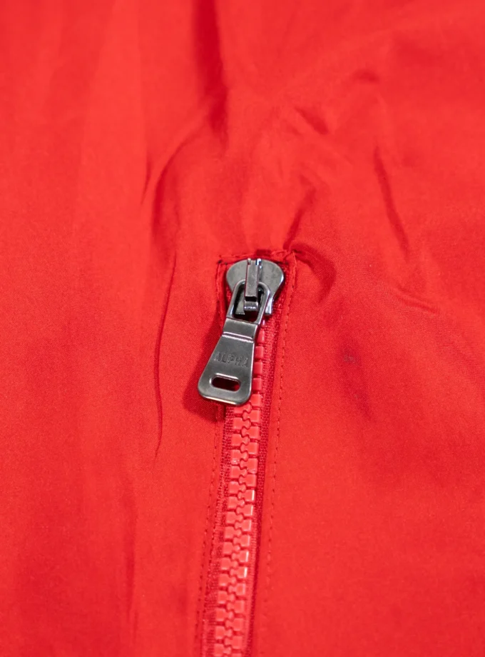 Alpha Industries – Red Hooded Anorak Jacket