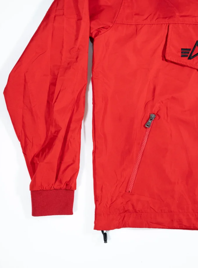 Alpha Industries – Red Hooded Anorak Jacket