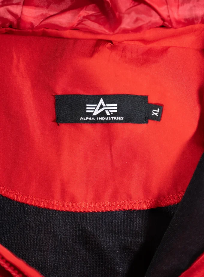 Alpha Industries – Red Hooded Anorak Jacket